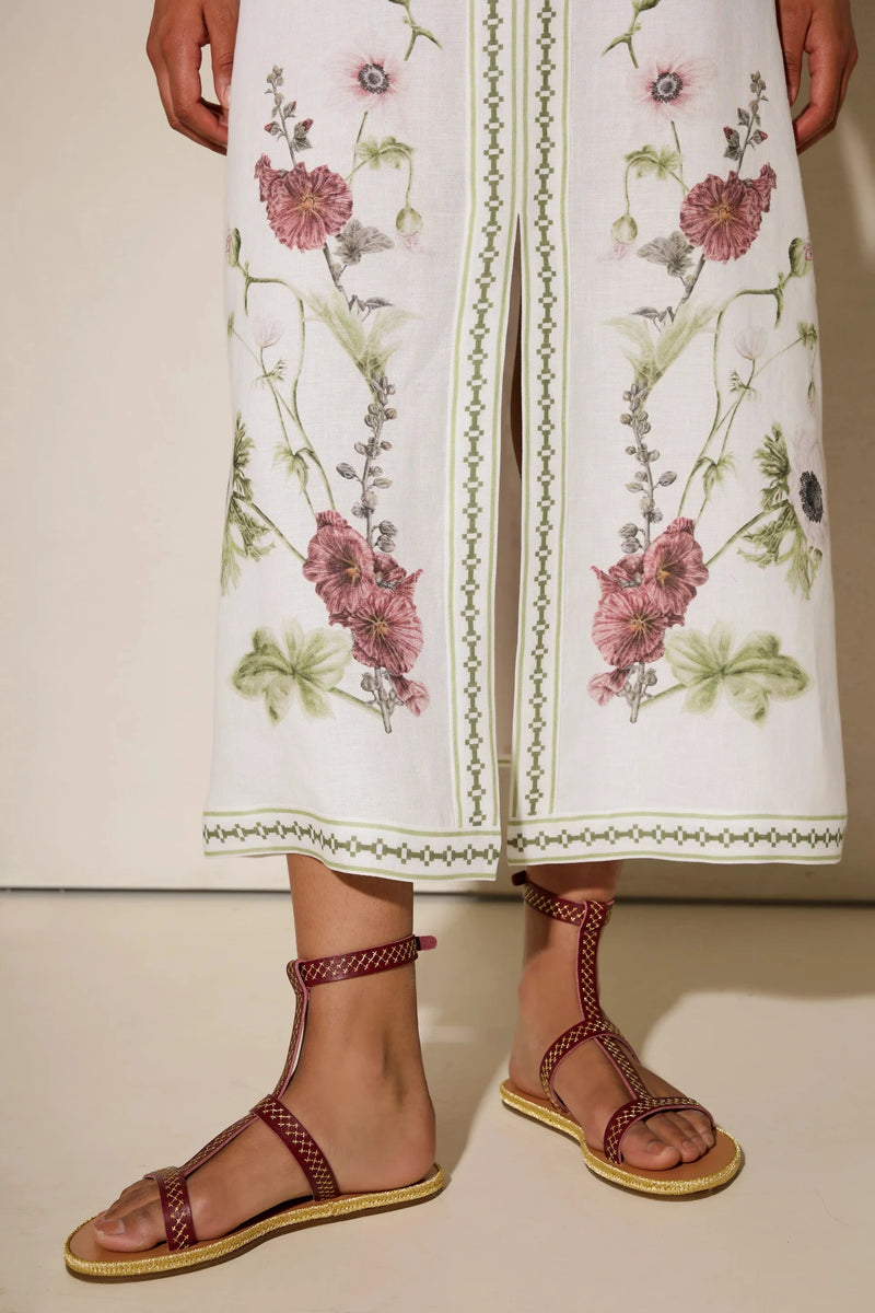 Dresses Ancient Kallos Wild Flowers Long Sundress Dress Off White Apoella
