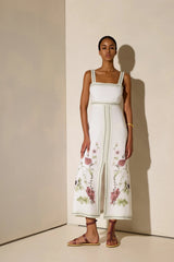 Dresses Ancient Kallos Wild Flowers Long Sundress Dress Off White Apoella