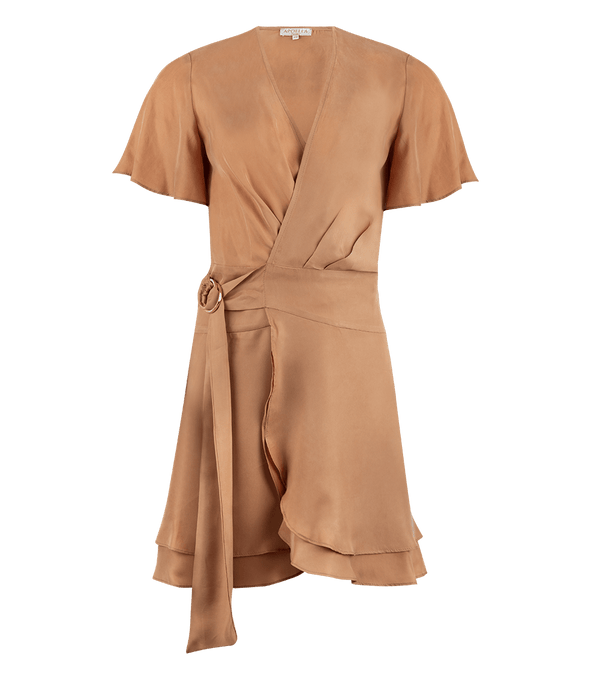 Dresses Apoella Amanda Short Wrap Dress Nude Apoella