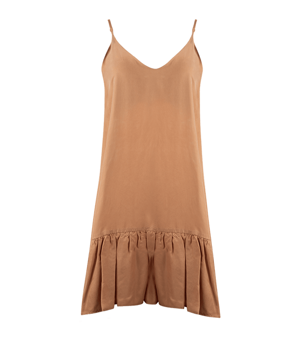 Dresses Apoella Ariadne Strap Short Frill Dress Nude Apoella