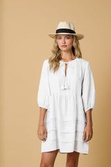 Dresses Apoella Cara Linen Mini Dress O/S / White Apoella