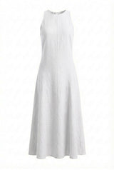 Dresses APOELLA Evelina Godet Linen Dress White Apoella
