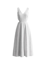 Dresses APOELLA Evy Cut Out Linen Long Dress White Apoella