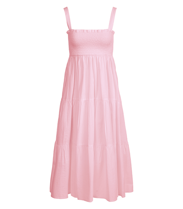 Dresses Apoella Helen Smocked Midi Dress S/M / Pink Apoella