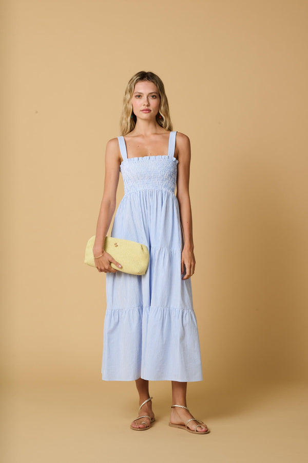 Dresses Apoella Helen Smocked Midi Dress Apoella