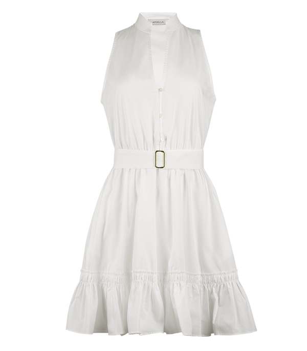 Dresses Apoella Melita Short Dress With Frills S/M / White Apoella