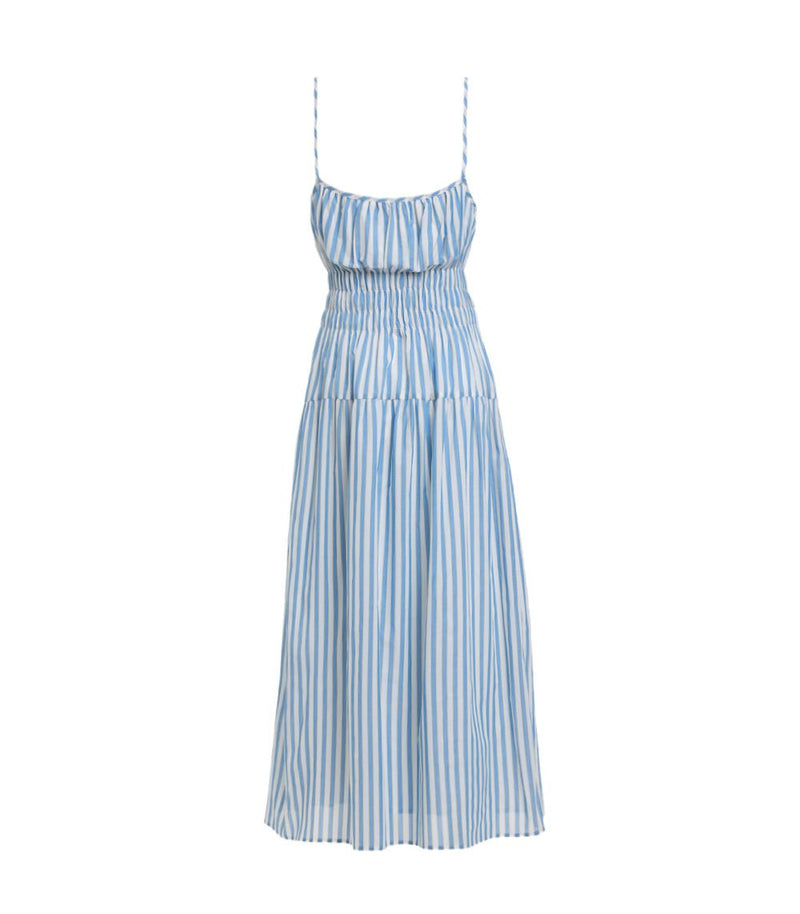 Dresses Apoella Nefeli Strap Long Dress Sky/Yellow Stripes Apoella