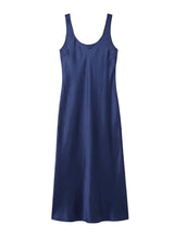 Dresses APOELLA Sara Round Neck Long Dress Navy Apoella