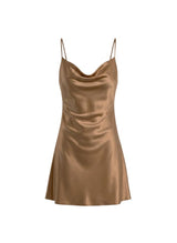 Dresses APOELLA Silia Cowl Neck Mini Dress Bronze Apoella
