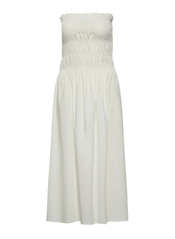sir alena strapless maxi dress Tatiana Bandeau Long Dress White – APOELLA