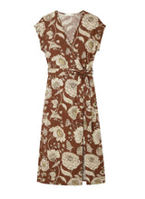 Dresses Blue Cicada Ava Dress Flowers O/S / Flowers Apoella