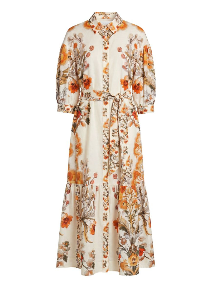 borgo de nor floral evening dress Cordiela Cotton Midi Dress