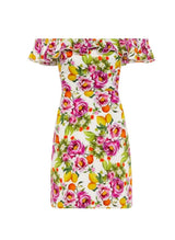 Dresses Borgo De Nor Nalani Cotton Off Shoulder Ruffled Mini Dress Peonia Pink Apoella