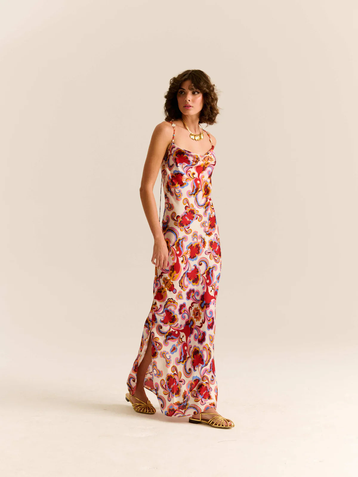 Slip Dress Paisley Floral