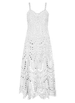 Dresses Charo Ruiz Solace Long Dress White Sealace Apoella