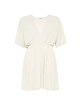 Dresses Eres Naia V Neck Short Sleeves Short Dress Sable Fin M / Sable Fin Apoella