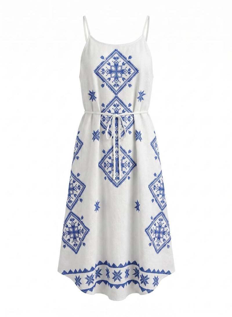 blue and white greek dress Greek Goddess Child Costume