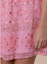 Dresses Juliet Dunn Off Shoulder Mini Dress In Mosaic Print With Mirror Candy Apoella