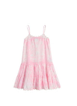 Dresses Juliet Dunn Strappy Short Dress In Palladio Print Lipstick Apoella