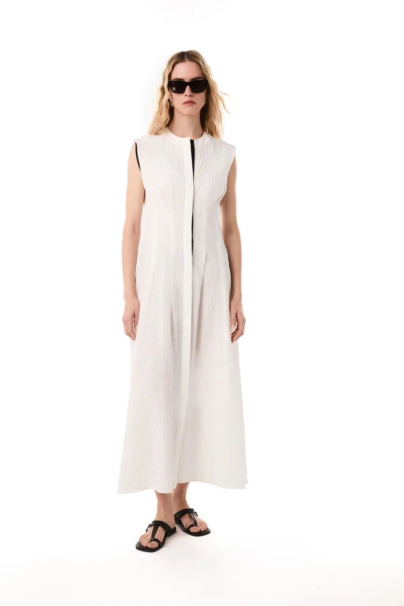 Dresses Kiohne Arche Crew Neck Dress Off White Apoella