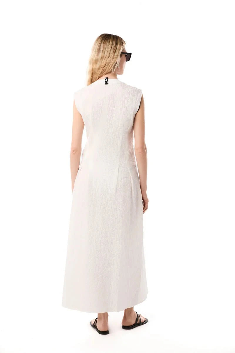 Dresses Kiohne Arche Crew Neck Dress Off White Apoella