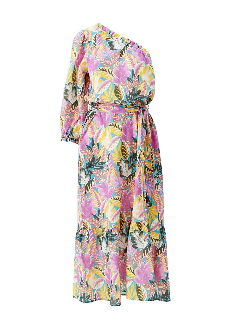 Dresses Melissa Odabash Autumn One Shoulder Midi Dress Paradiso Apoella