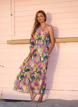 Dresses Melissa Odabash Autumn One Shoulder Midi Dress Paradiso Apoella