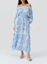 Dresses Melissa Odabash Clover Off Shoulder Long Dress Pineapples Apoella