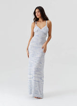 Dresses Melissa Odabash Colada Knit Long Dress Blue Apoella