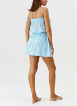 Dresses Melissa Odabash Colette Bandeau Short Dress Sky Apoella