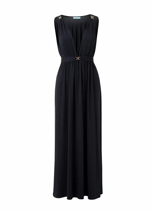 Dresses Melissa Odabash Harper V-neck Maxi Dress Black Apoella