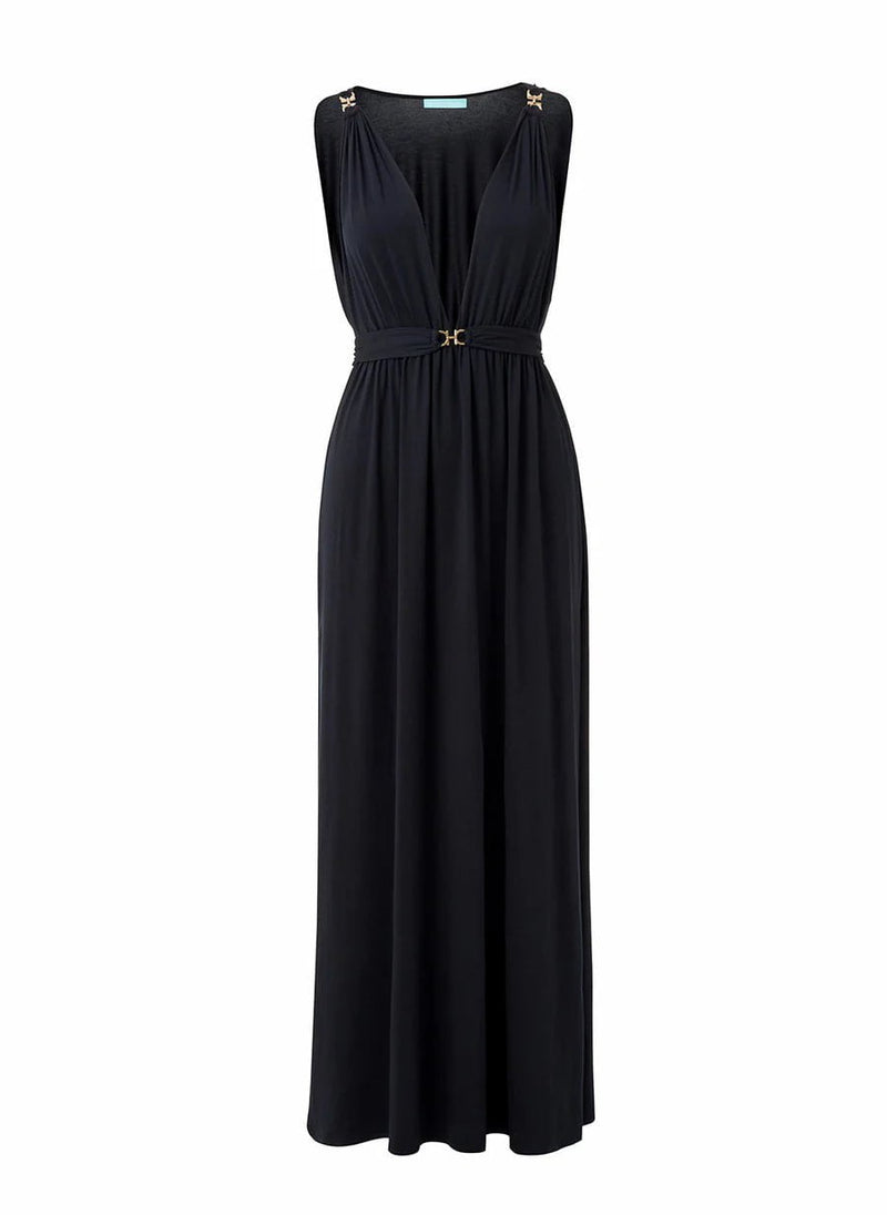 Dresses Melissa Odabash Harper V-neck Maxi Dress Black Apoella