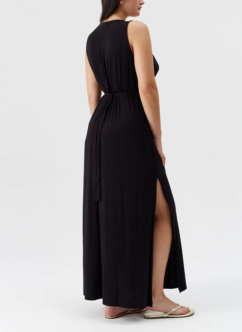 Dresses Melissa Odabash Harper V-neck Maxi Dress Black Apoella