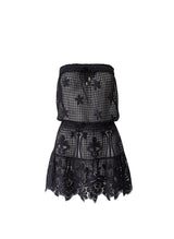 Dresses Melissa Odabash Isla Bandeau Lace Short Dress Black Apoella