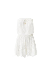 Dresses Melissa Odabash Isla Bandeau Lace Short Dress White Apoella
