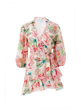 Dresses Melissa Odabash Izzy Wrap Short Dress Hawaiian Apoella