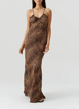 Dresses Melissa Odabash Jacey Cross Back Long Dress Cheetah Apoella