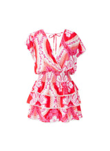 Dresses Melissa Odabash Jess V Neck Tiered Short Dress Ornate Apoella