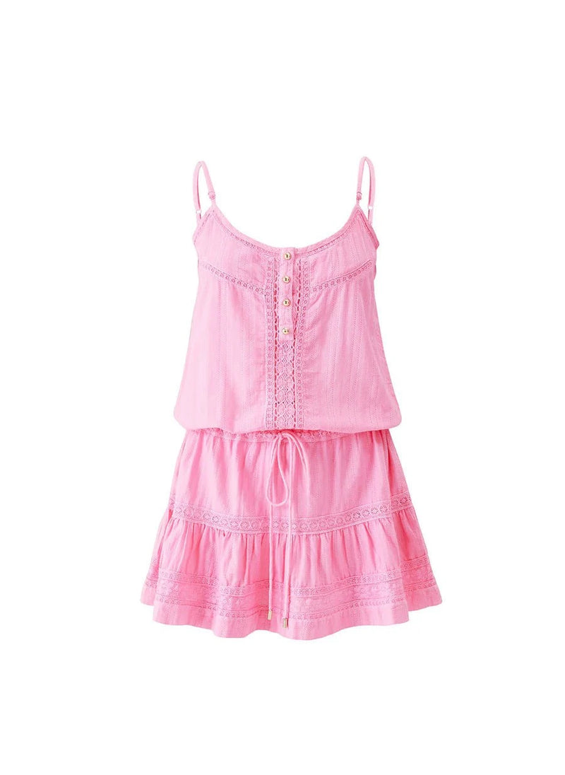 Dresses Melissa Odabash Kelly Drawstring Short Dress Pink Apoella