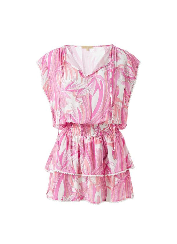 Dresses Melissa Odabash Keri Frill Short Dress S / Orchid Apoella