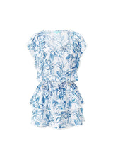 Dresses Melissa Odabash Keri Frill Short Dress Blue Leaf Apoella