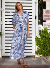 Dresses Melissa Odabash Kitty Belted Long Dress Nature L / Nature Apoella