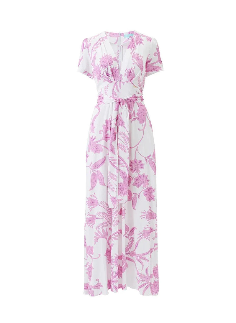 Dresses Melissa Odabash Lou V Neck Long Dress Gardenia Apoella