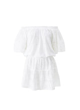 Dresses Melissa Odabash Micha Off Shoulder Embroidered Short Dress White Apoella