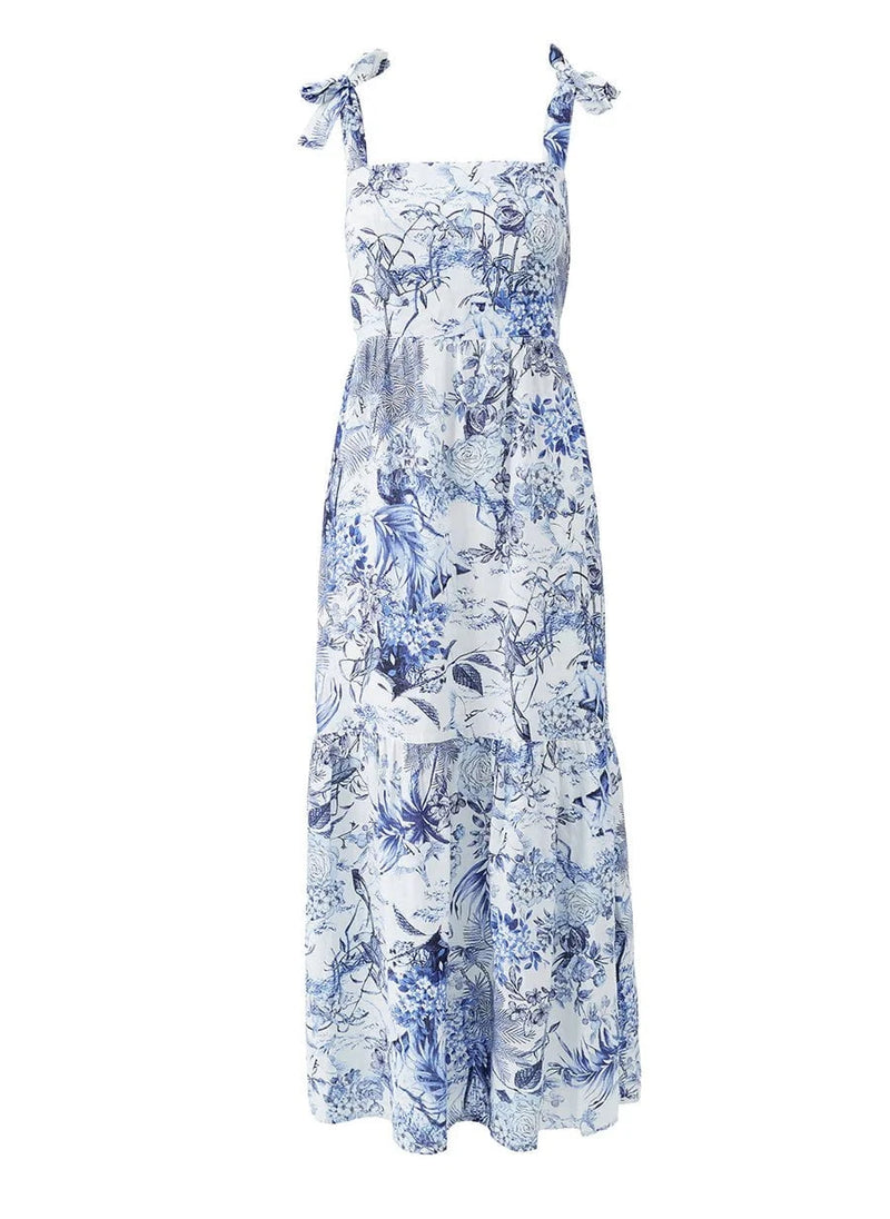 Dresses Melissa Odabash Posie Tie Shoulder Long Dress Nature Apoella