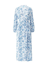 Dresses Melissa Odabash Rachel V Neck Wrap Long Dress Blue Leaf Apoella