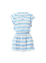 Dresses Melissa Odabash Remi V Neck Short Dress White/Oasis Apoella