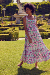 Dresses Misa Los Angeles Serafina Long Dress Spring Fuchsia Mix Apoella