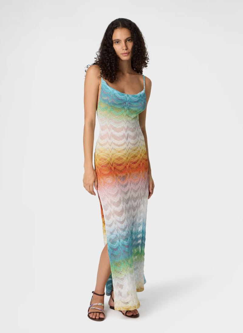 lame maxi dress Long Dress in Shaded Lamé Viscose – APOELLA