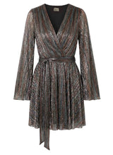 Dresses Mojo World Alexa Long Sleeve Short Dress O/S / Multicolor Apoella